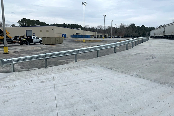 parking lot guardrail installer MTX Railroad gracie gray